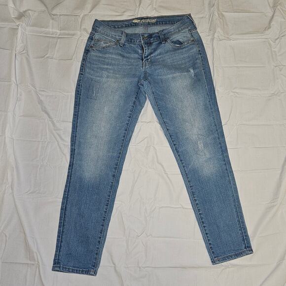 Old Navy The/LE Boyfriend Jeans Women’s Sz 2 Blue Mid Rise Relaxed Fit Casual - Picture 1 of 16